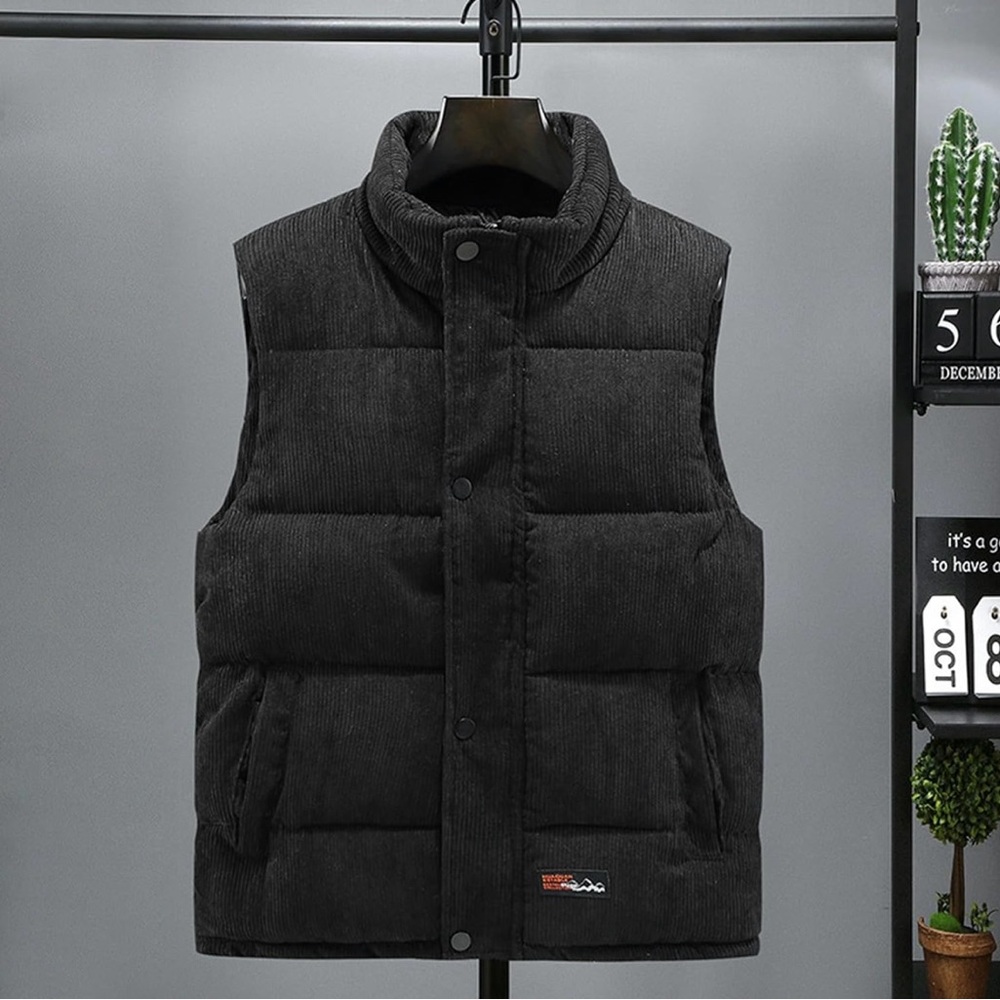 Men’s Corduroy Sleeveless Jacket/Padded Vest  NWT 4XL